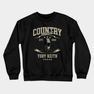 country music microphone singer  v5 Crewneck Sweatshirt